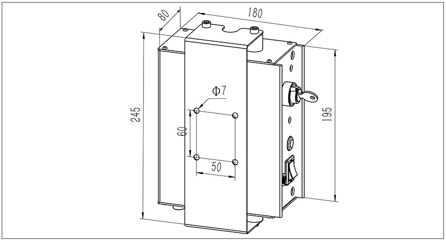 安全光柵控制器尺寸